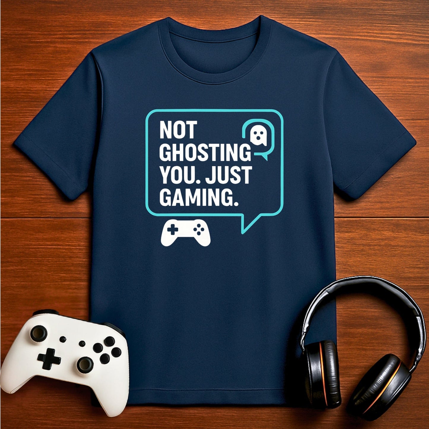 T-Shirt Navy / S Not Ghosting, Just Focused T-shirt