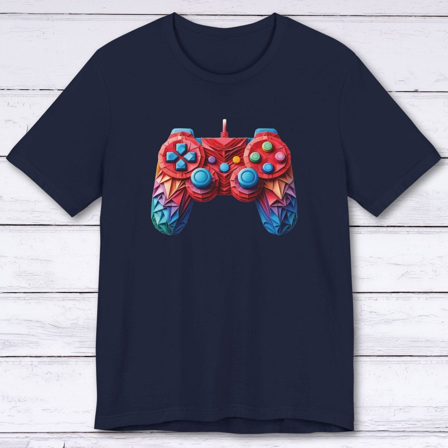 T-Shirt Navy / S Origami Dragon Controller T-shirt