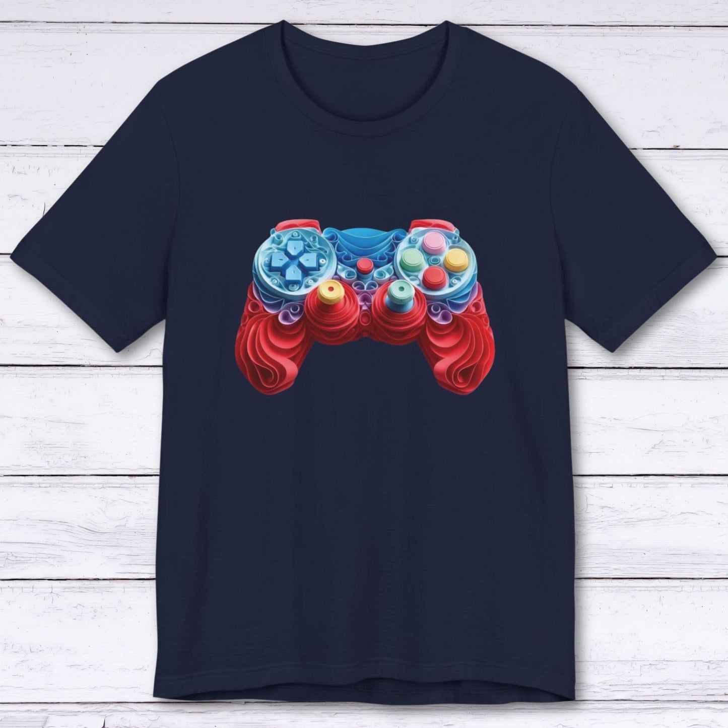 T-Shirt Navy / S Origami Fusion Gamer T-shirt