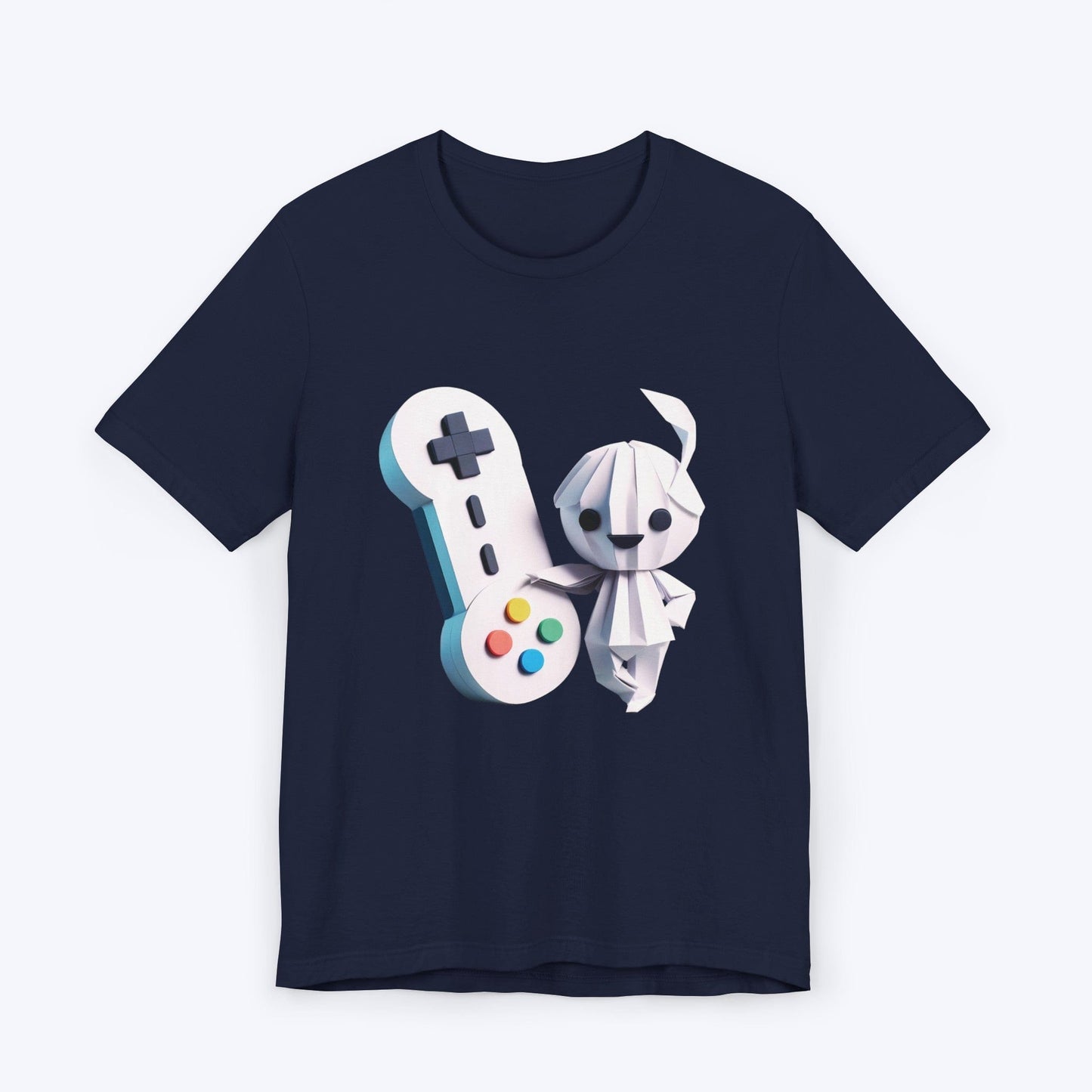 T-Shirt Navy / S Origami Gamer Girl T-shirt