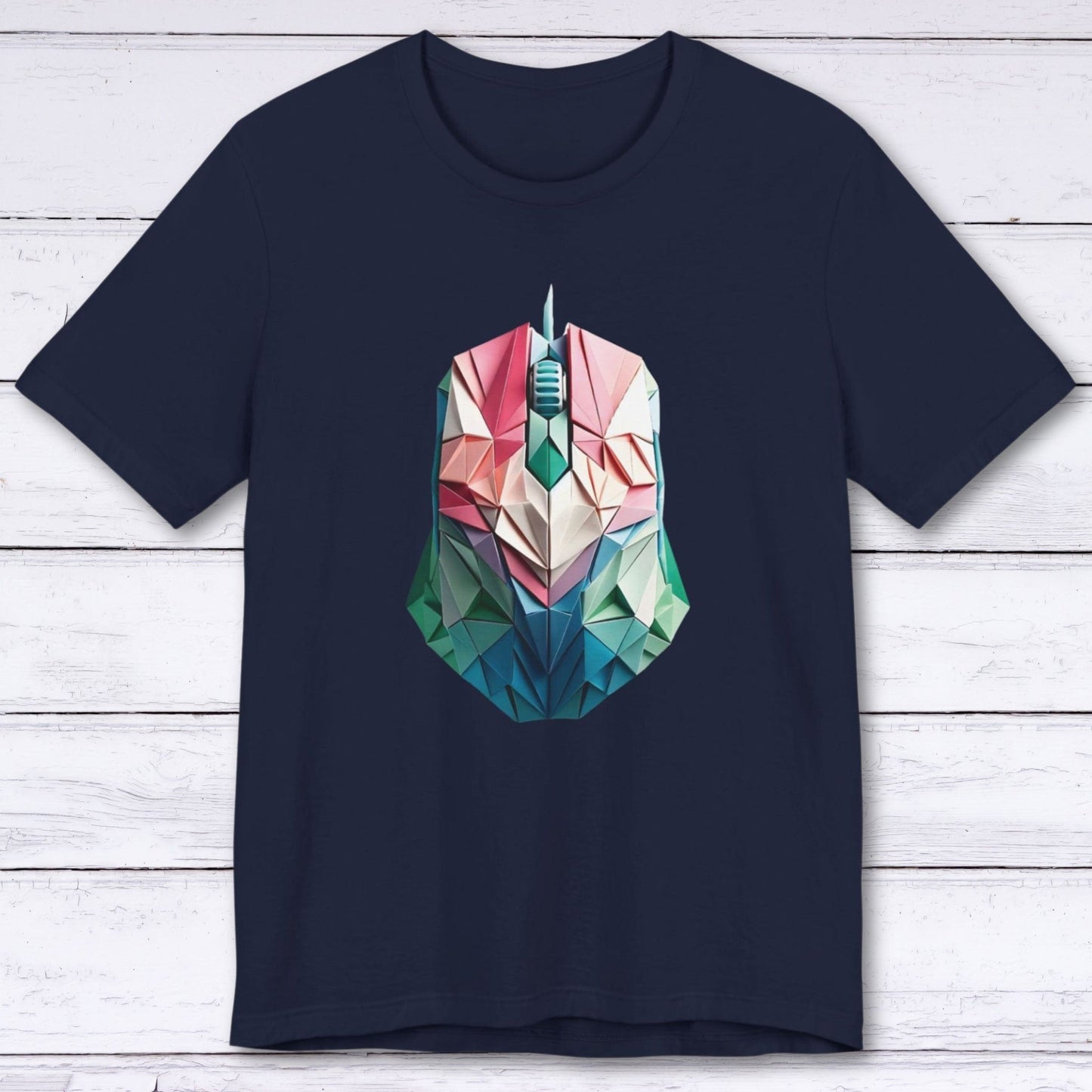 T-Shirt Navy / S Origami Mouse Gamer T-shirt