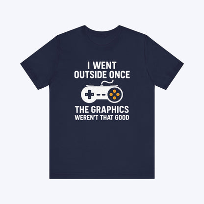 T-Shirt Navy / S Outside Had Bad Graphics T-shirt