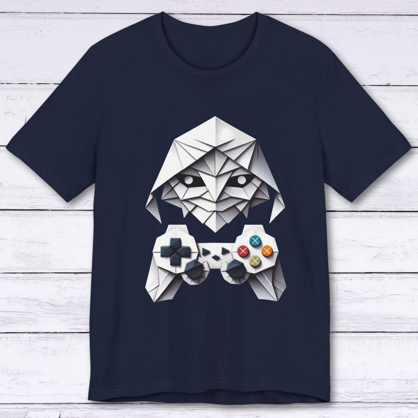 T-Shirt Navy / S Paper Face Gamer T-shirt