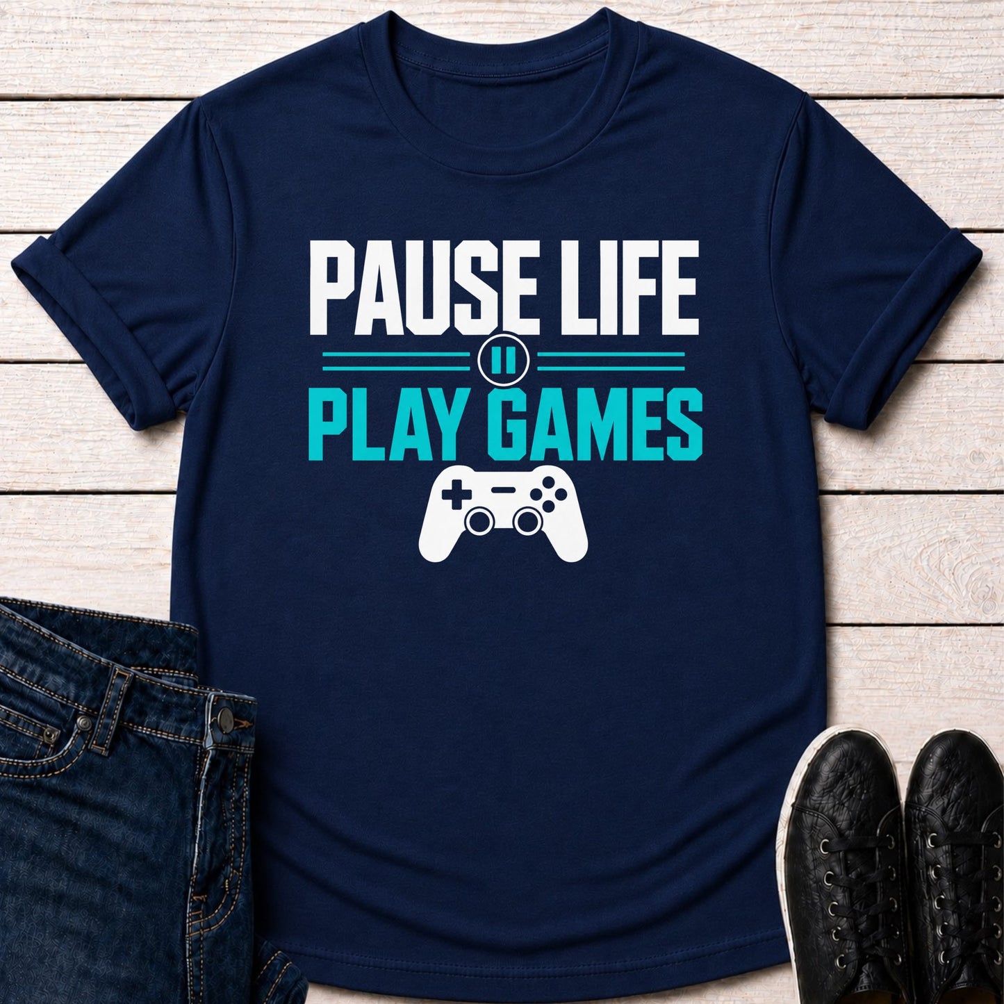 T-Shirt Navy / S Pause Life T-shirt