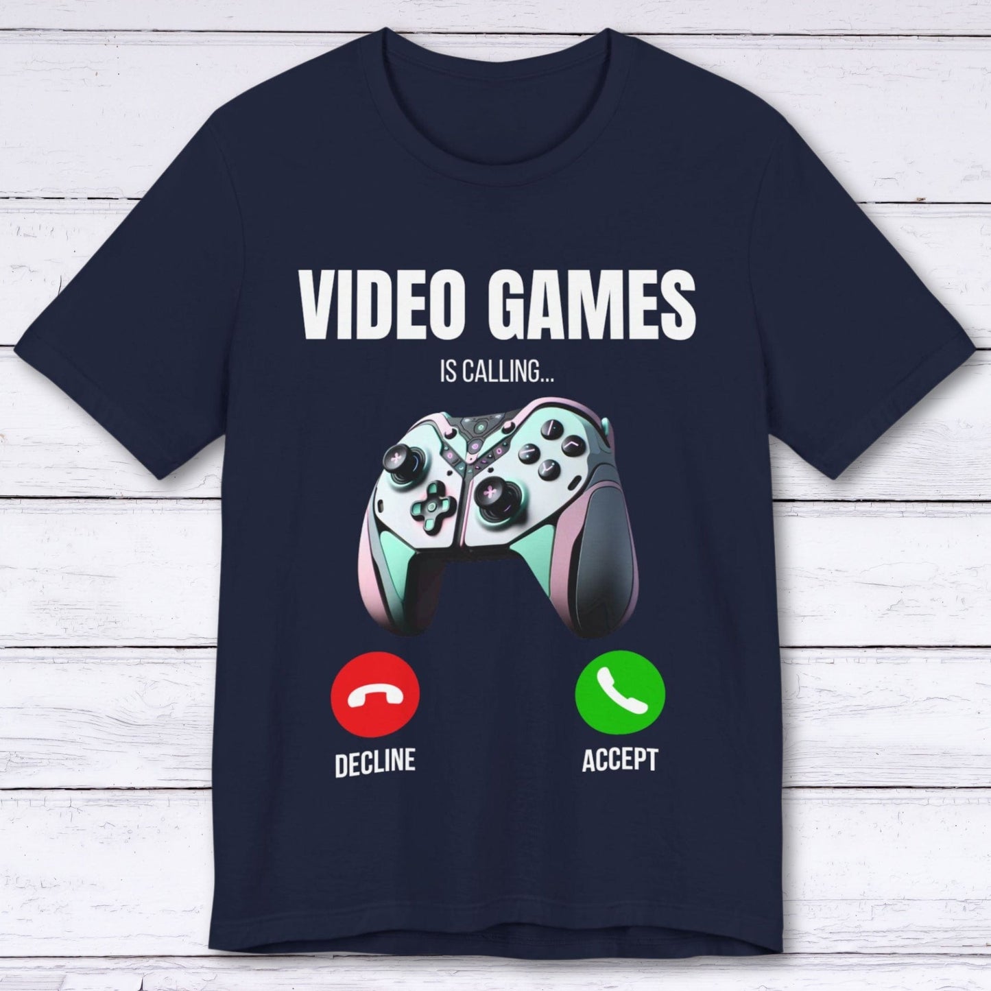 T-Shirt Navy / S Pause Reality, Play Games T-shirt