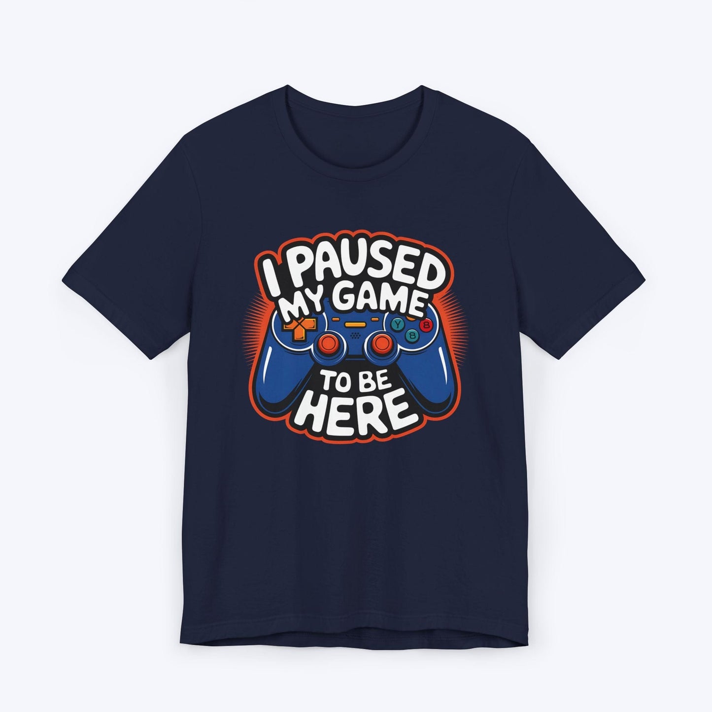 T-Shirt Navy / S Paused, But Thinking of Gaming T-shirt