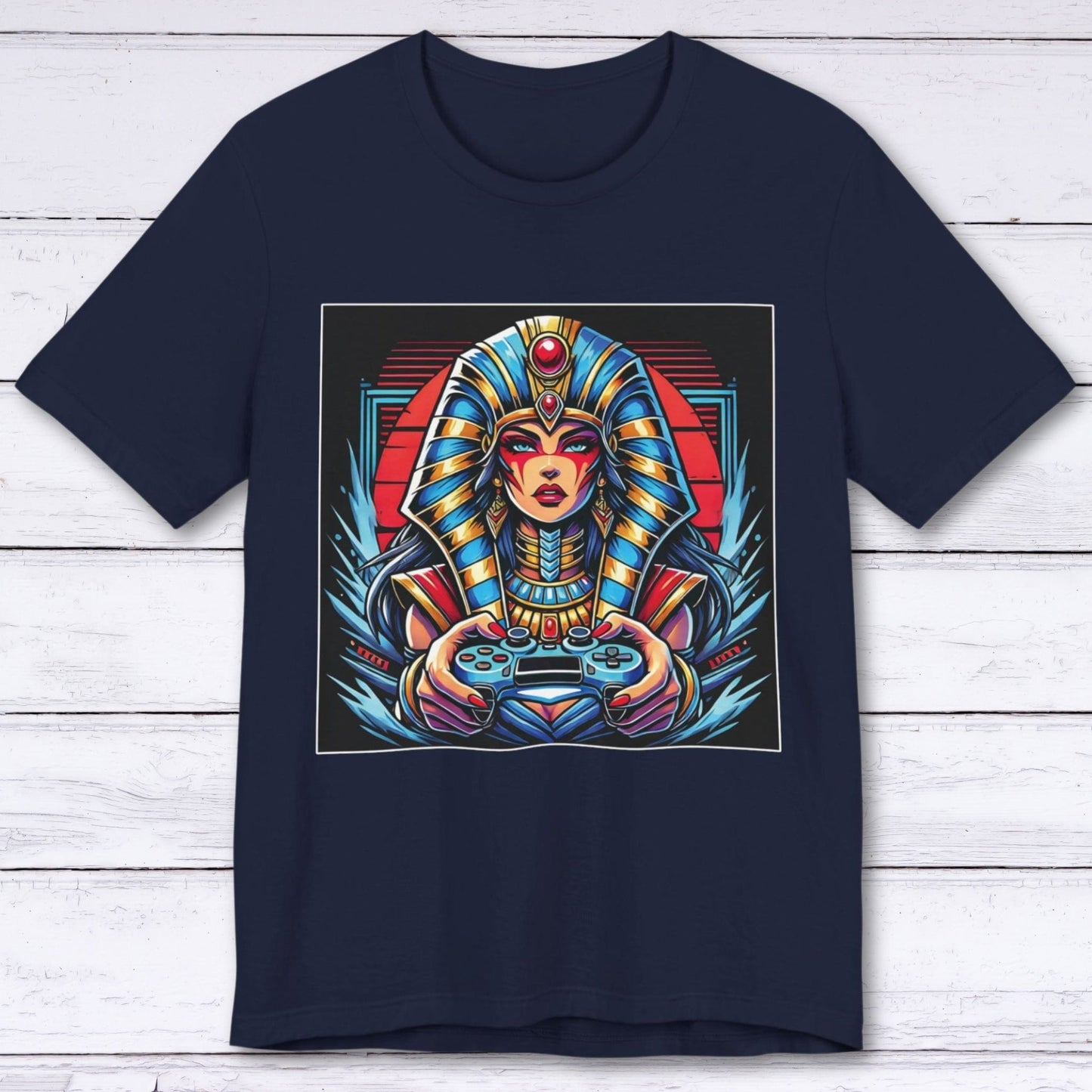 T-Shirt Navy / S Pharaoh Plays: Cleopatra's Realm T-shirt