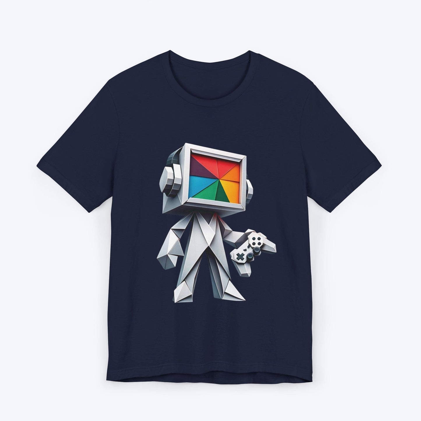 T-Shirt Navy / S Pixel Paper Player Gamer T-shirt