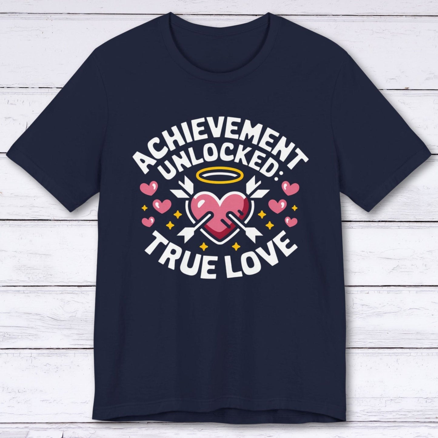 T-Shirt Navy / S Player 1 & Player 2: Achievement Unlocked T-shirt