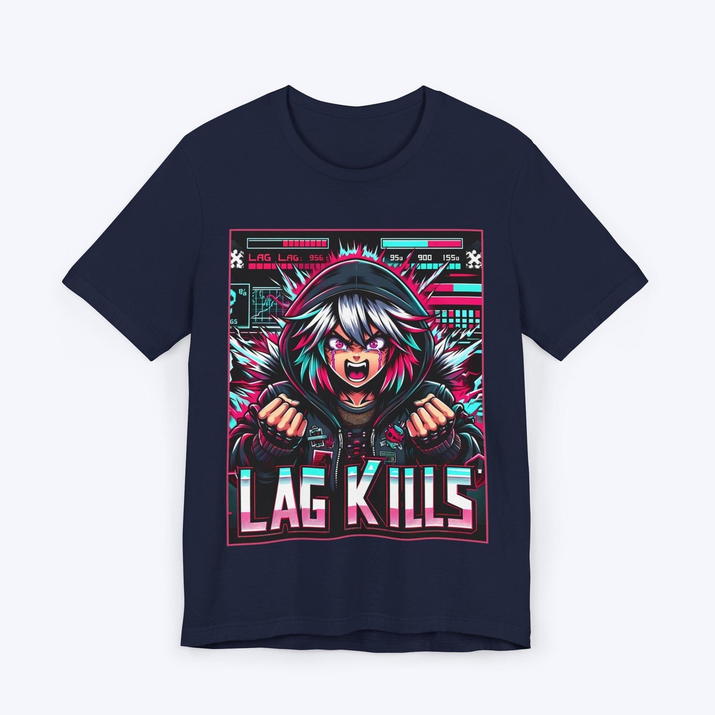 T-Shirt Navy / S Poster Child: Lag Kills T-shirt