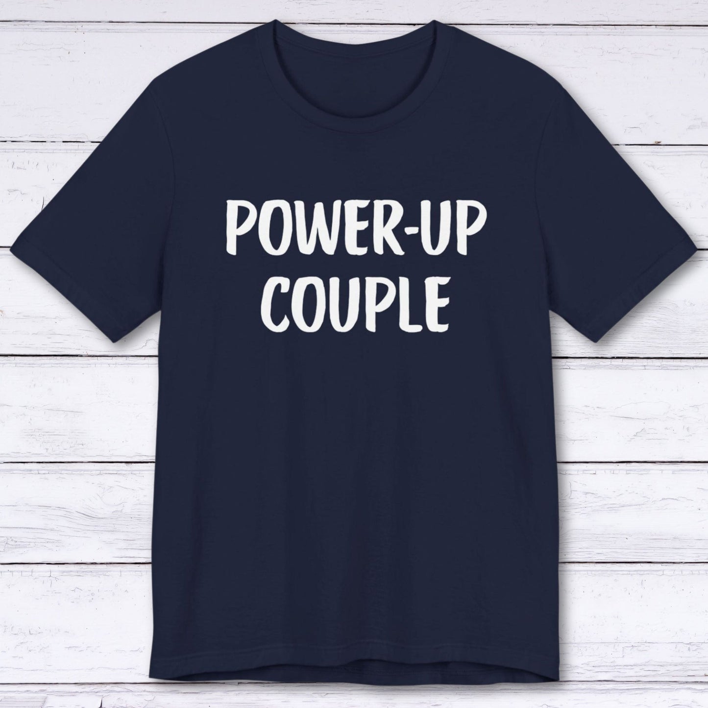 T-Shirt Navy / S Power-Up Couple T-shirt