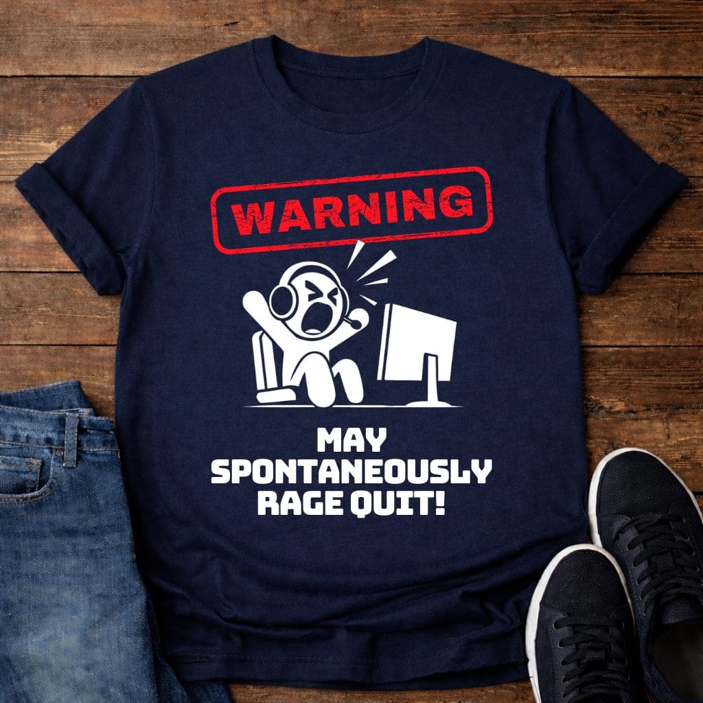 T-Shirt Navy / S Rage Quit T-shirt