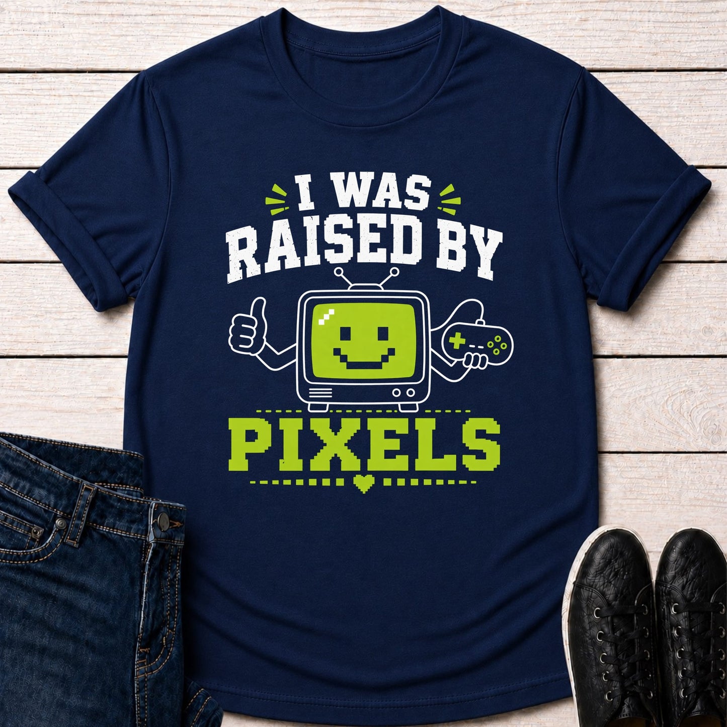 T-Shirt Navy / S Retro Gaming T-shirt