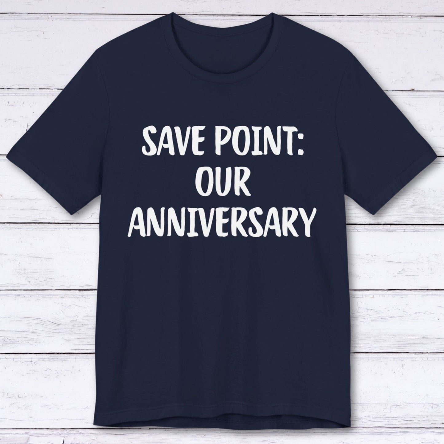 T-Shirt Navy / S Save Point: Our Anniversary T-shirt