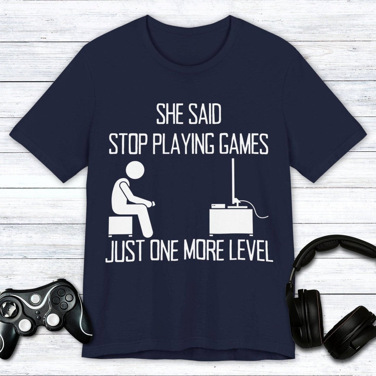 T-Shirt Navy / S Stop Playing Games T-shirt