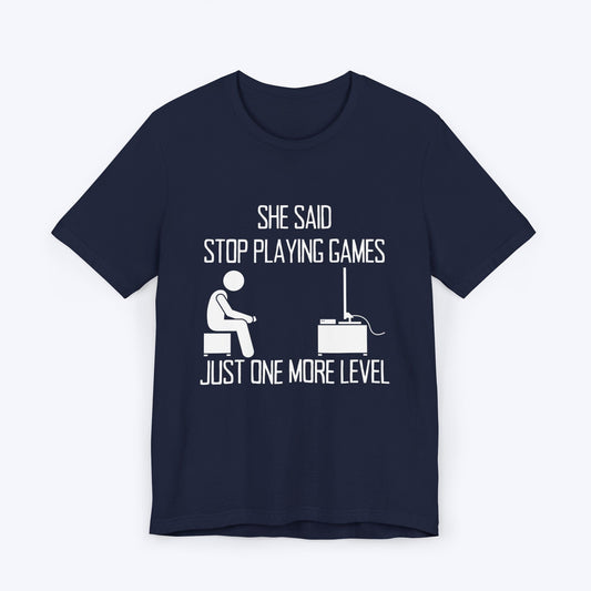 T-Shirt Navy / S Stop Playing Games T-shirt