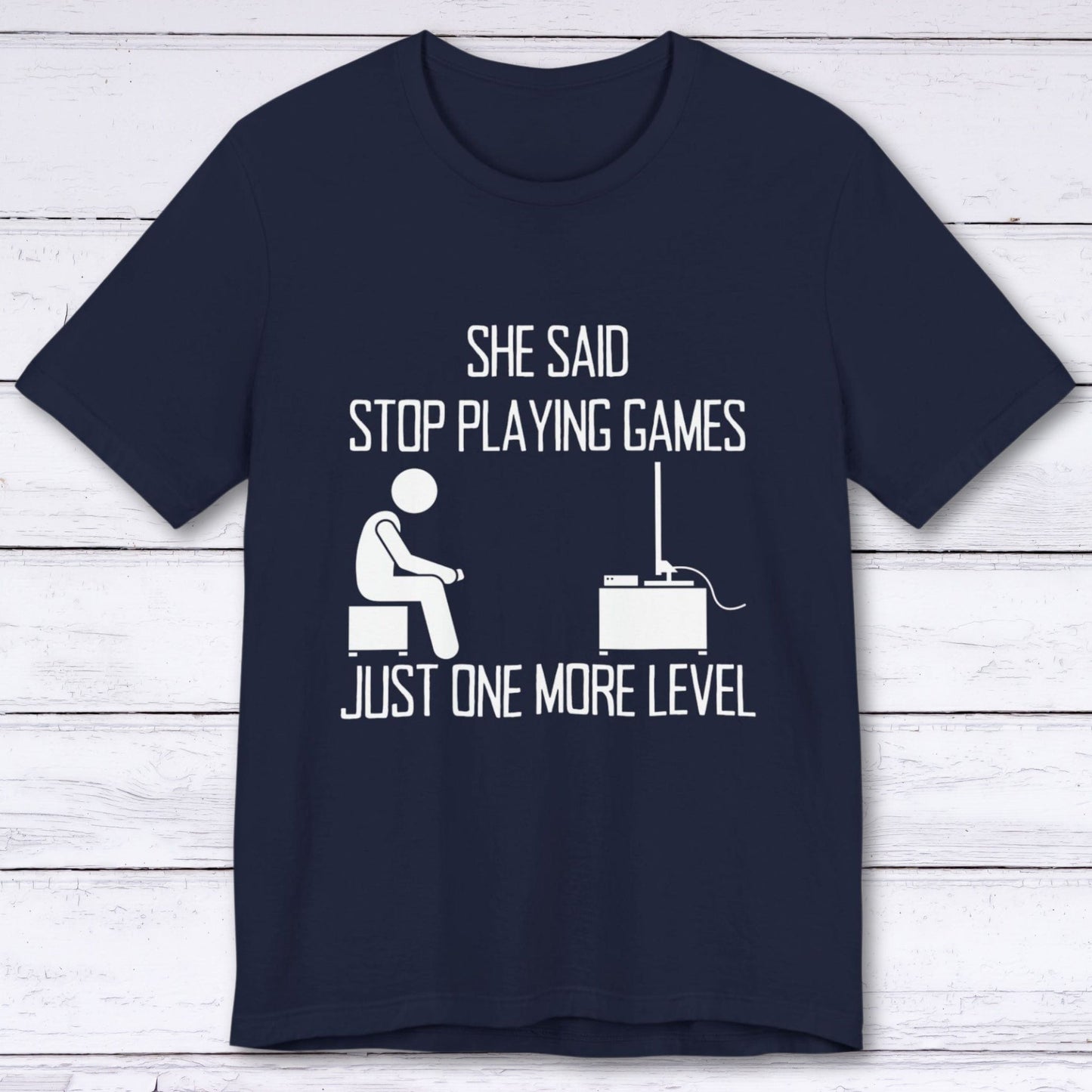 T-Shirt Navy / S Stop Playing Games T-shirt