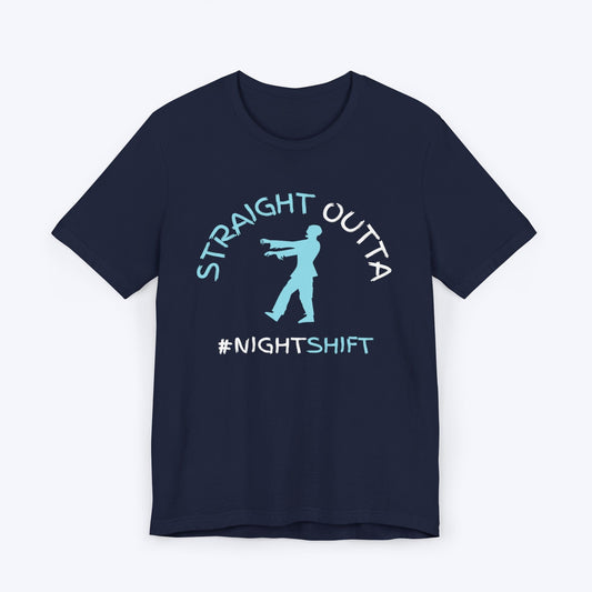 T-Shirt Navy / S Straight Outta Nightshift Tee