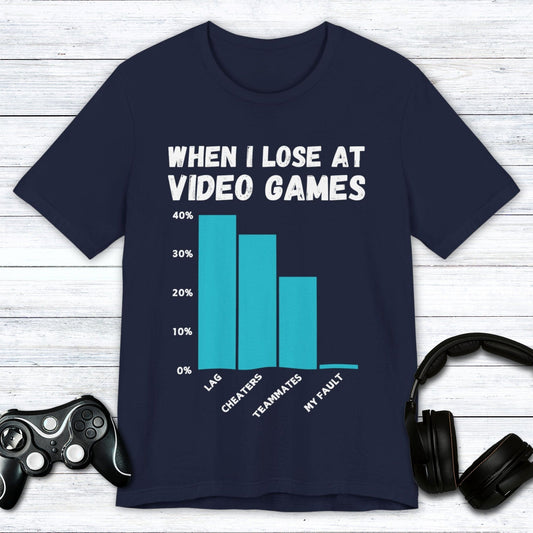 T-Shirt Navy / S The Gamer Blues T-shirt