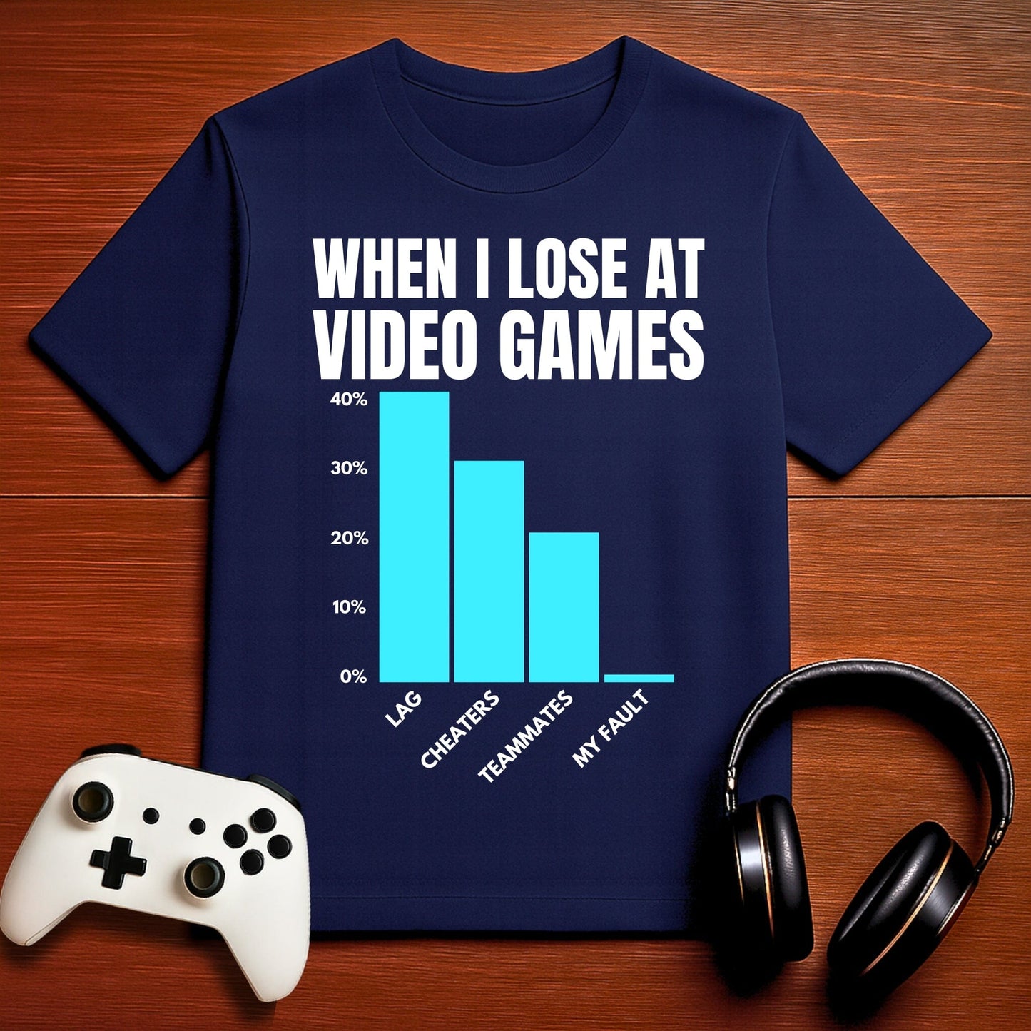 T-Shirt Navy / S The Gamer Blues T-shirt
