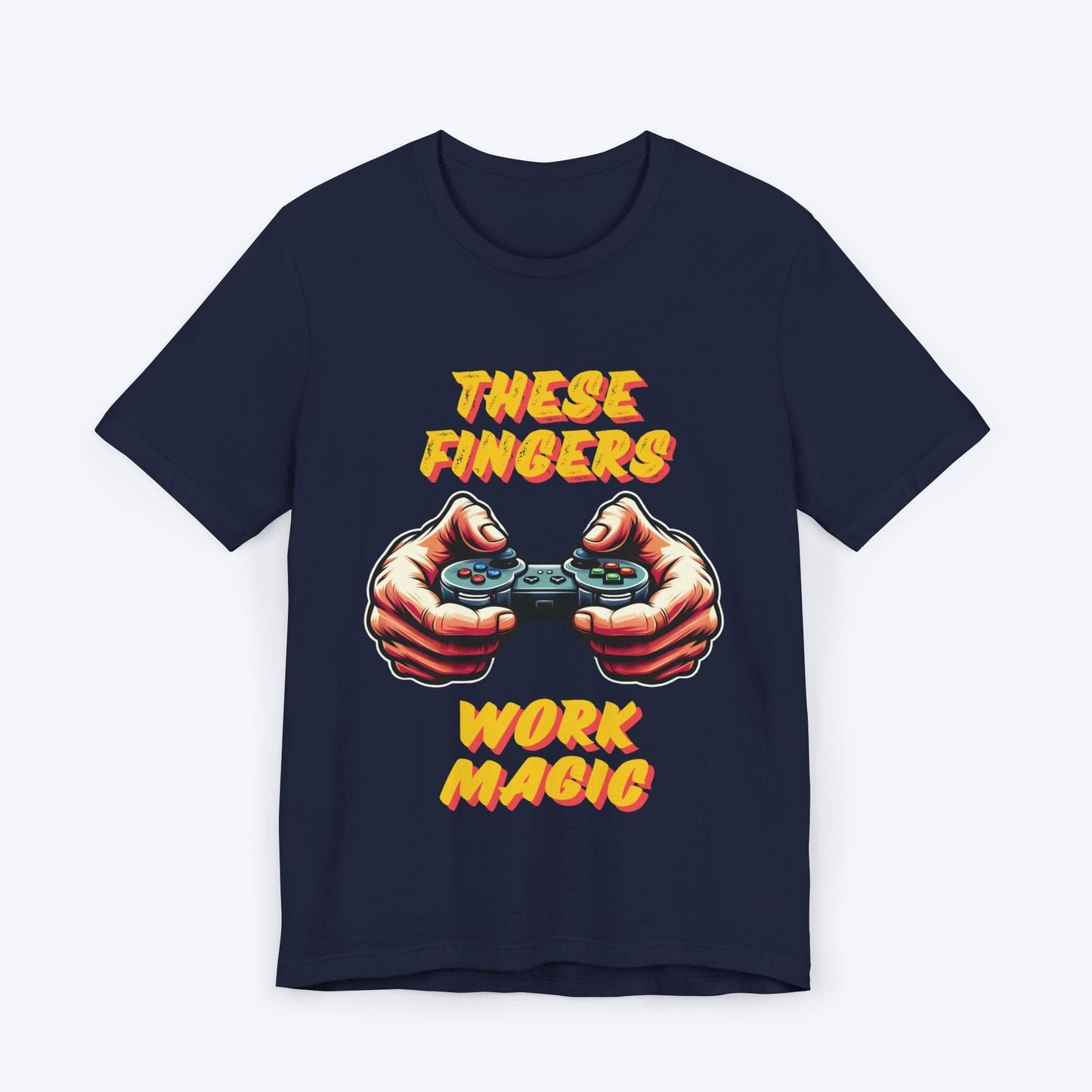 T-Shirt Navy / S These Fingers Work Magic T-shirt