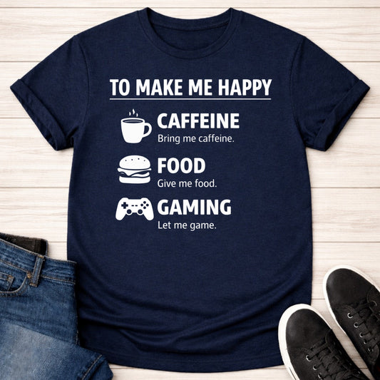 T-Shirt Navy / S To Make Me Happy T-shirt