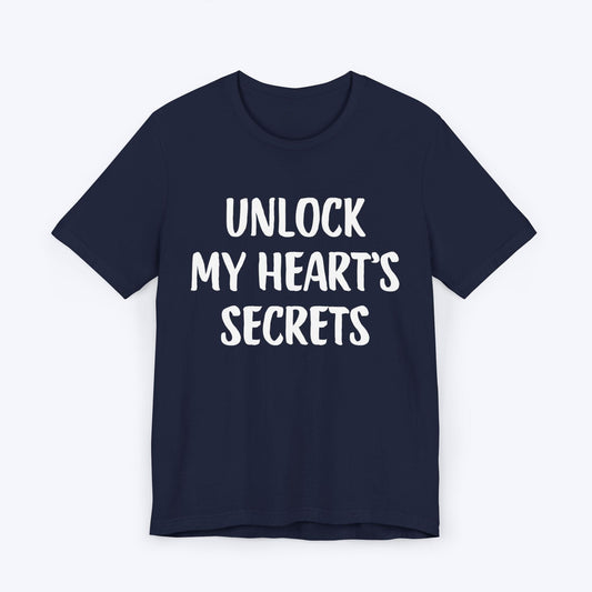 T-Shirt Navy / S Unlock My Hearts Secrets T-shirt