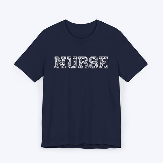 T-Shirt Navy / S Varsity Print Nurse T-shirt