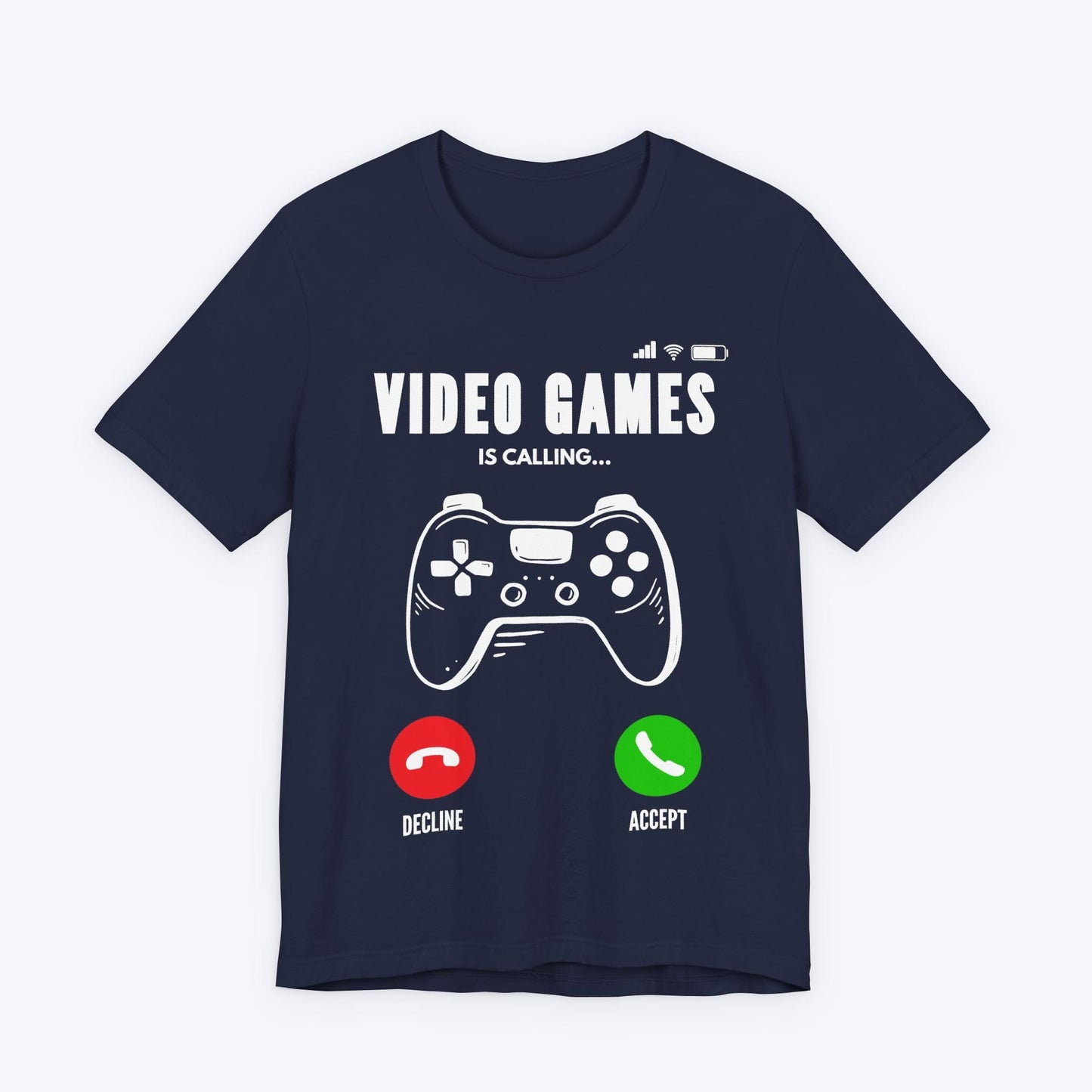 T-Shirt Navy / S Video Games is Calling T-shirt