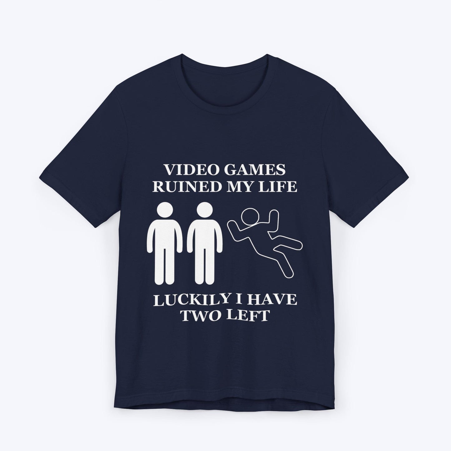 T-Shirt Navy / S Video Games Ruined My Life T-shirt