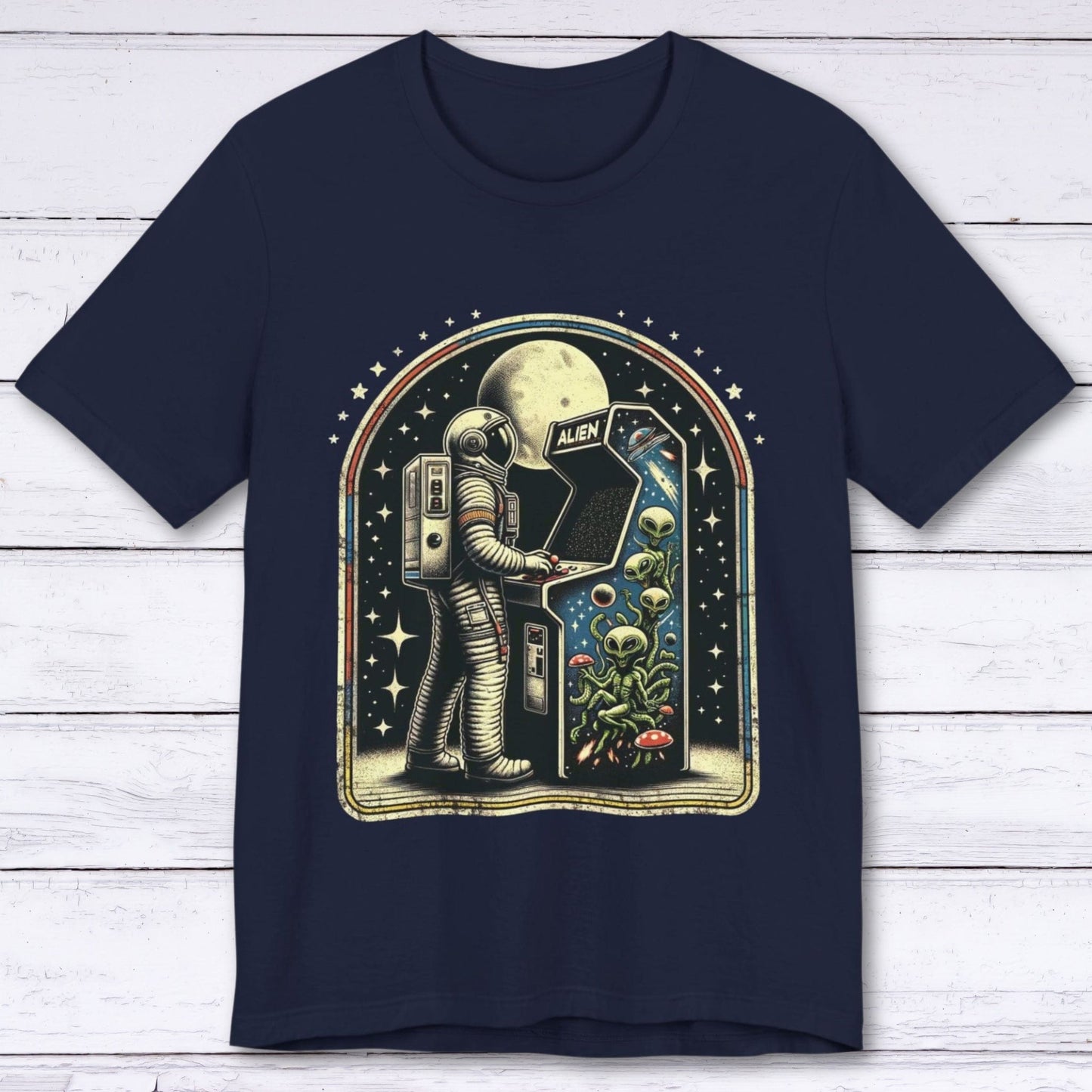 T-Shirt Navy / S Vintage Moonwalk Astronaut T-shirt