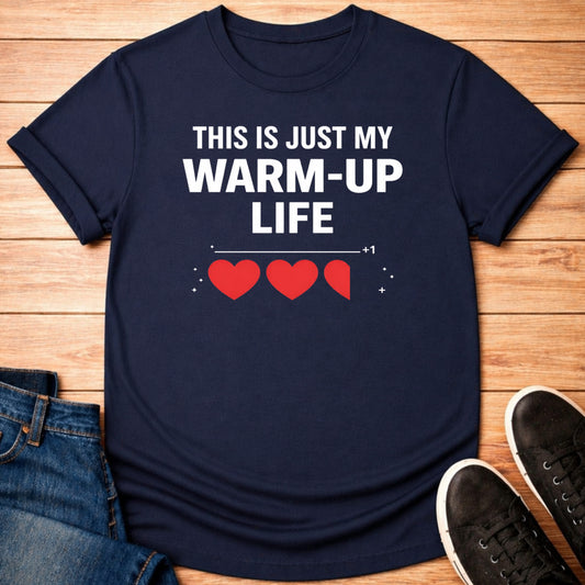T-Shirt Navy / S Warm Up Life T-shirt
