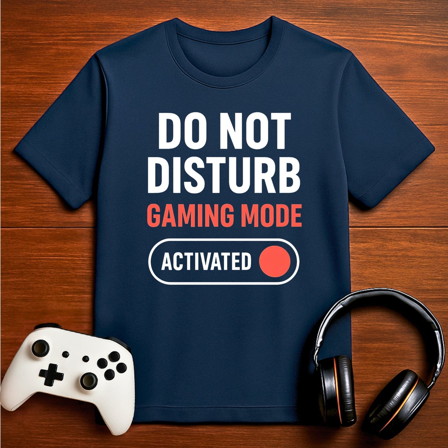 T-Shirt Navy / S Warning: Gaming Mode On T-shirt
