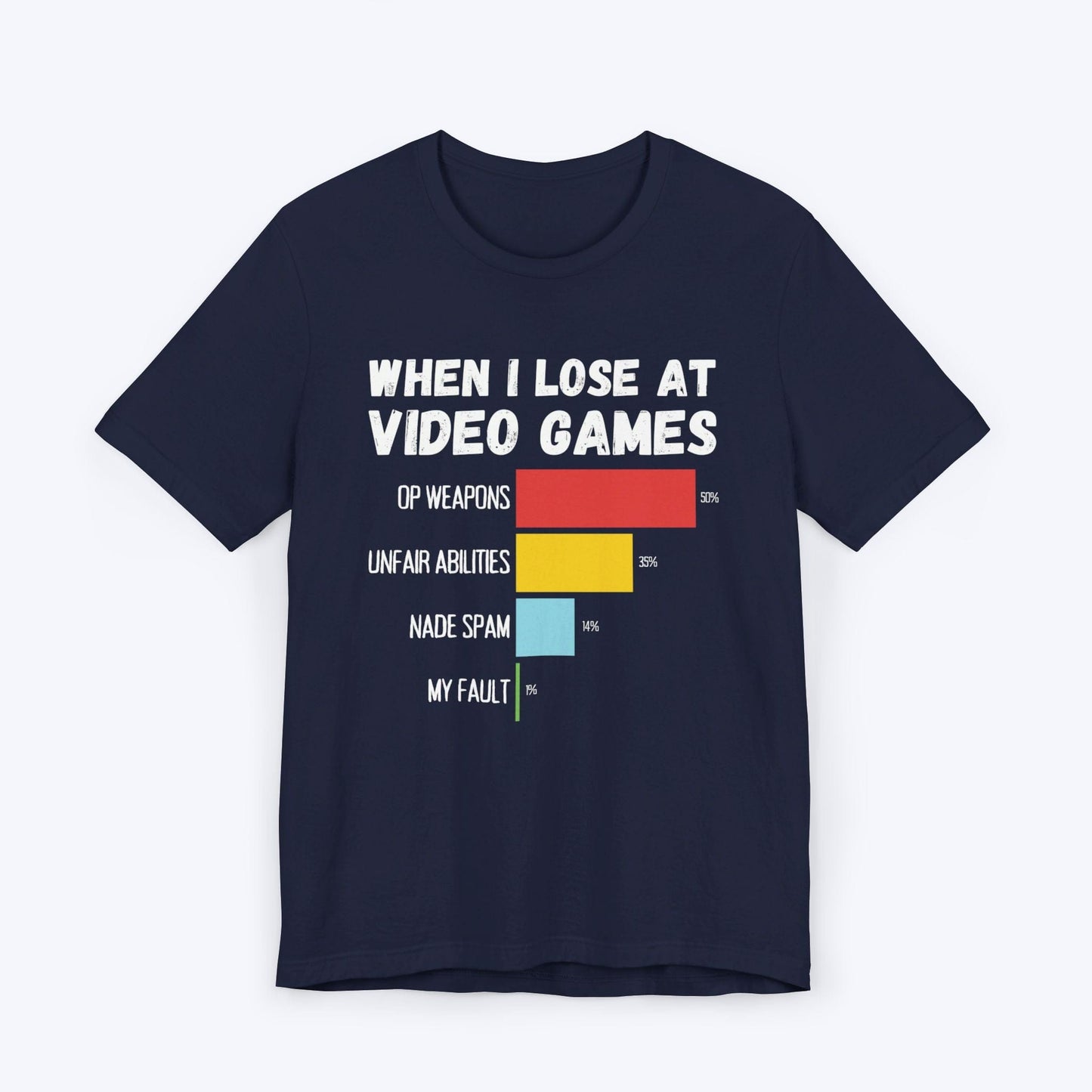 T-Shirt Navy / S When I Lose at Video Games (Abilities Edition) T-shirt