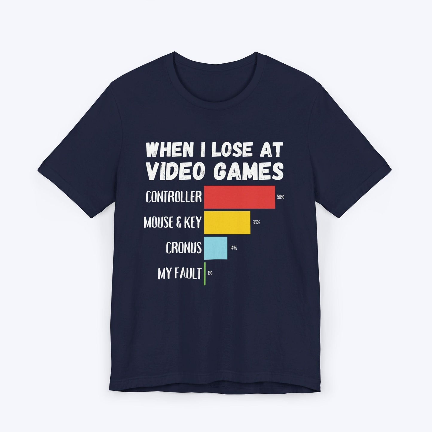 T-Shirt Navy / S When I Lose at Video Games (Hardware Edition) T-shirt