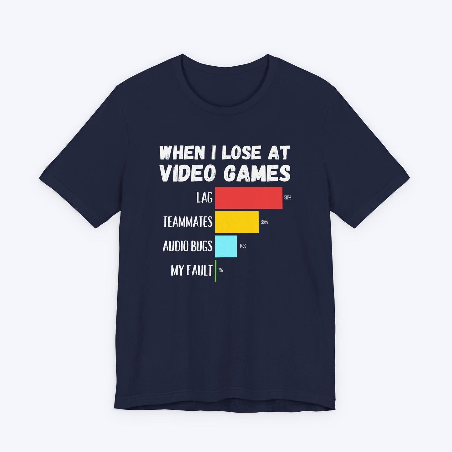 T-Shirt Navy / S When I Lose at Video Games T-shirt