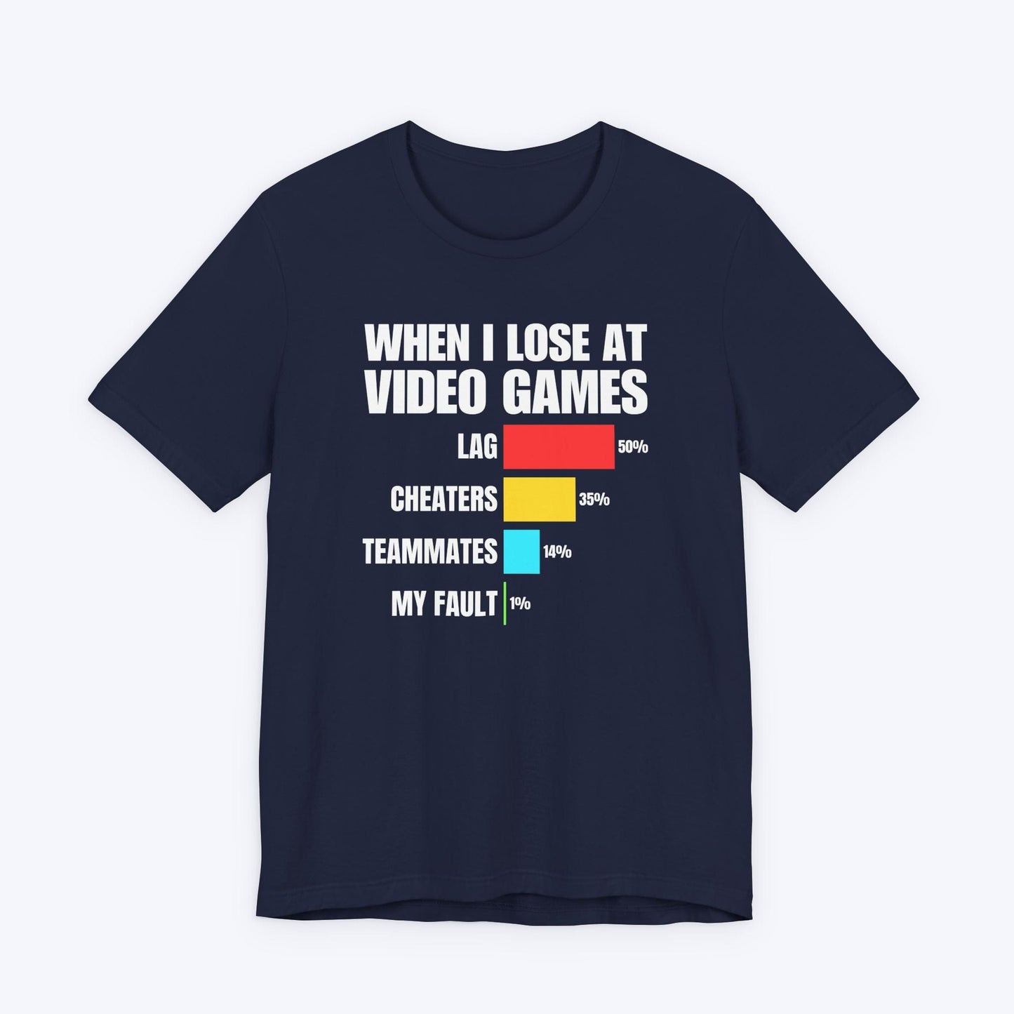 T-Shirt Navy / S When I Lose at Video Games T-shirt