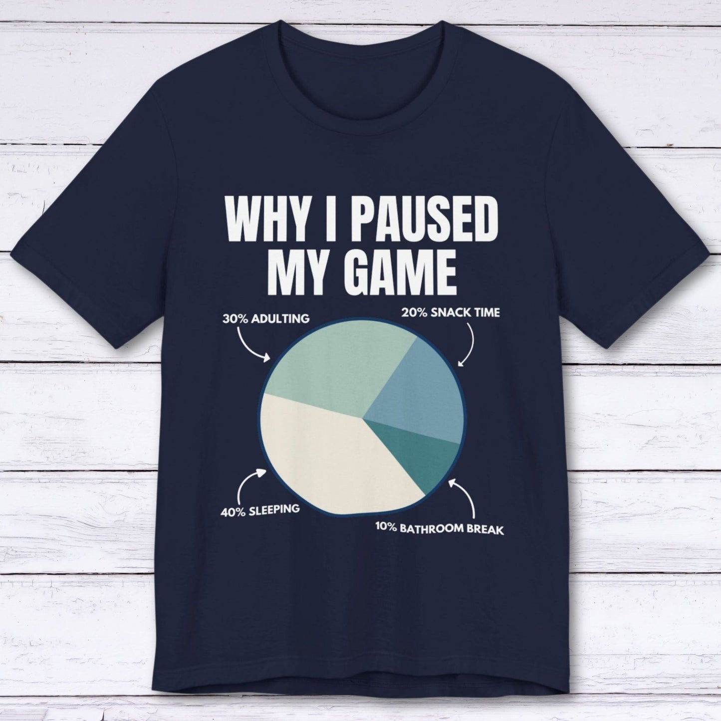 T-Shirt Navy / S Why I Hit Pause T-shirt