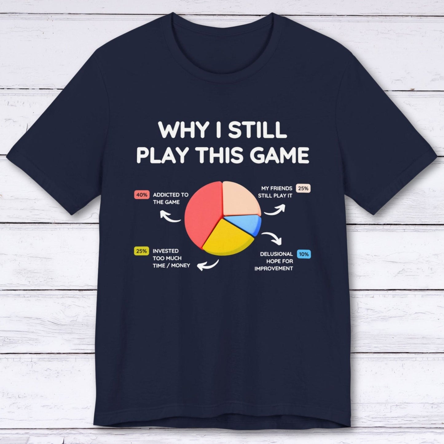 T-Shirt Navy / S Why I Still Play This Game T-shirt