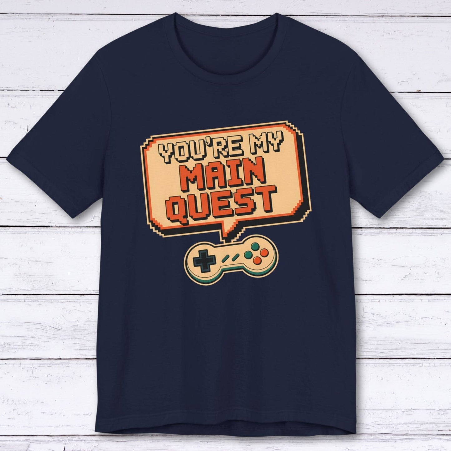 T-Shirt Navy / S You're My Main Quest – Open World Love T-shirt