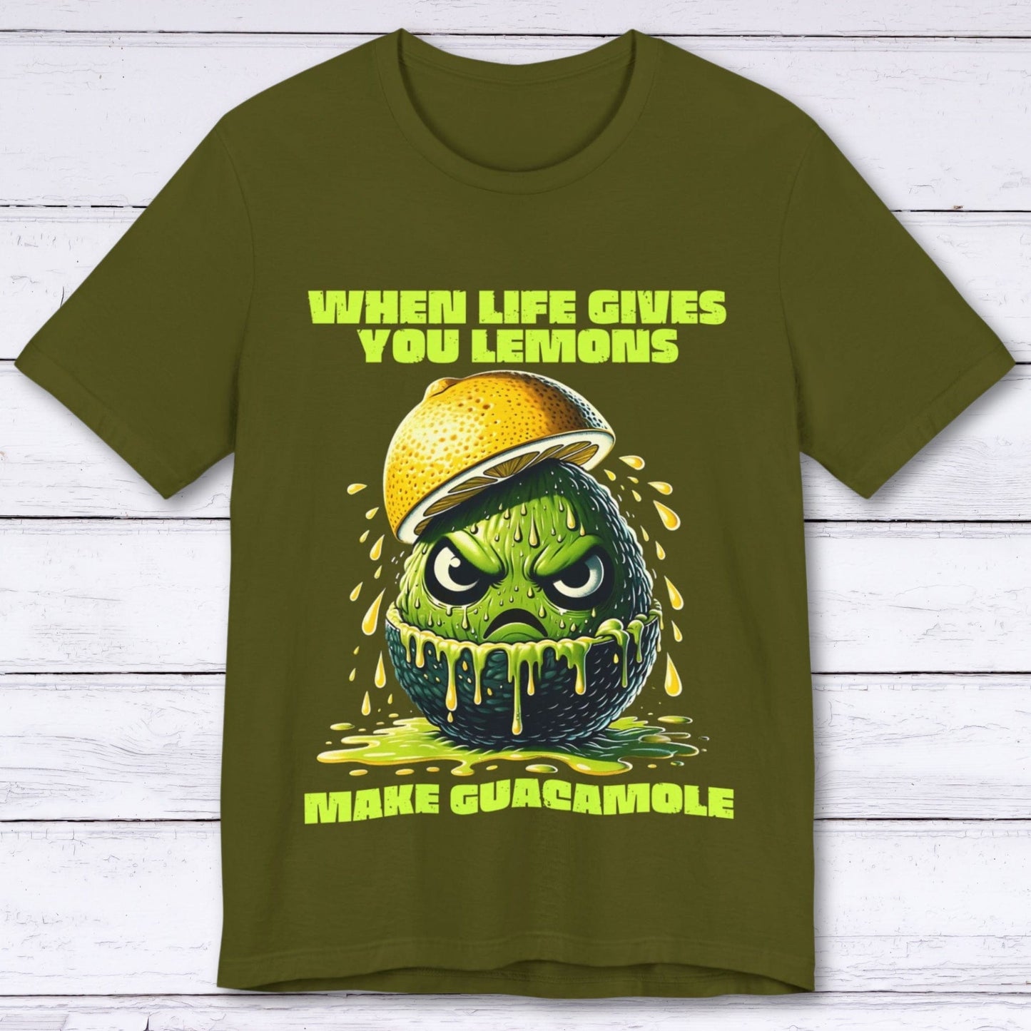 T-Shirt Olive / S When Life Gives You Lemons T-shirt