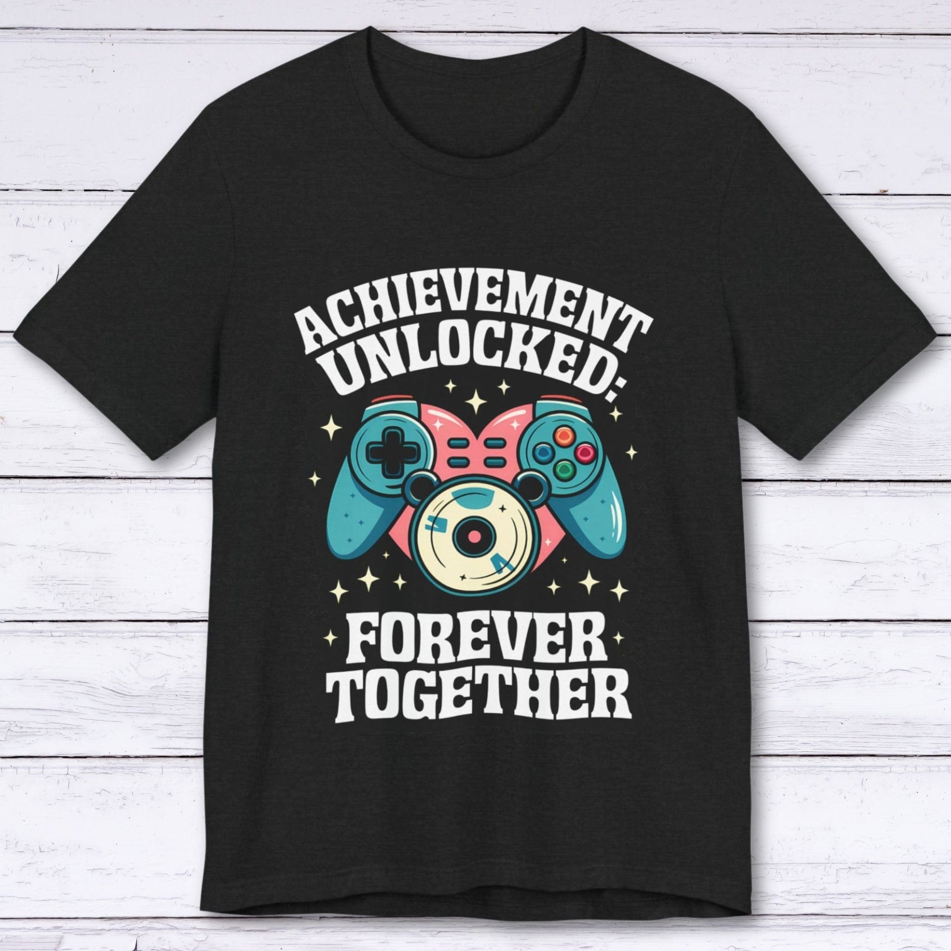 T-Shirt Solid Black Blend / S Achievement Unlocked: Respawned in Love T-shirt