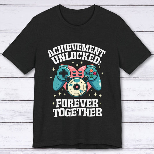 T-Shirt Solid Black Blend / S Achievement Unlocked: Respawned in Love T-shirt