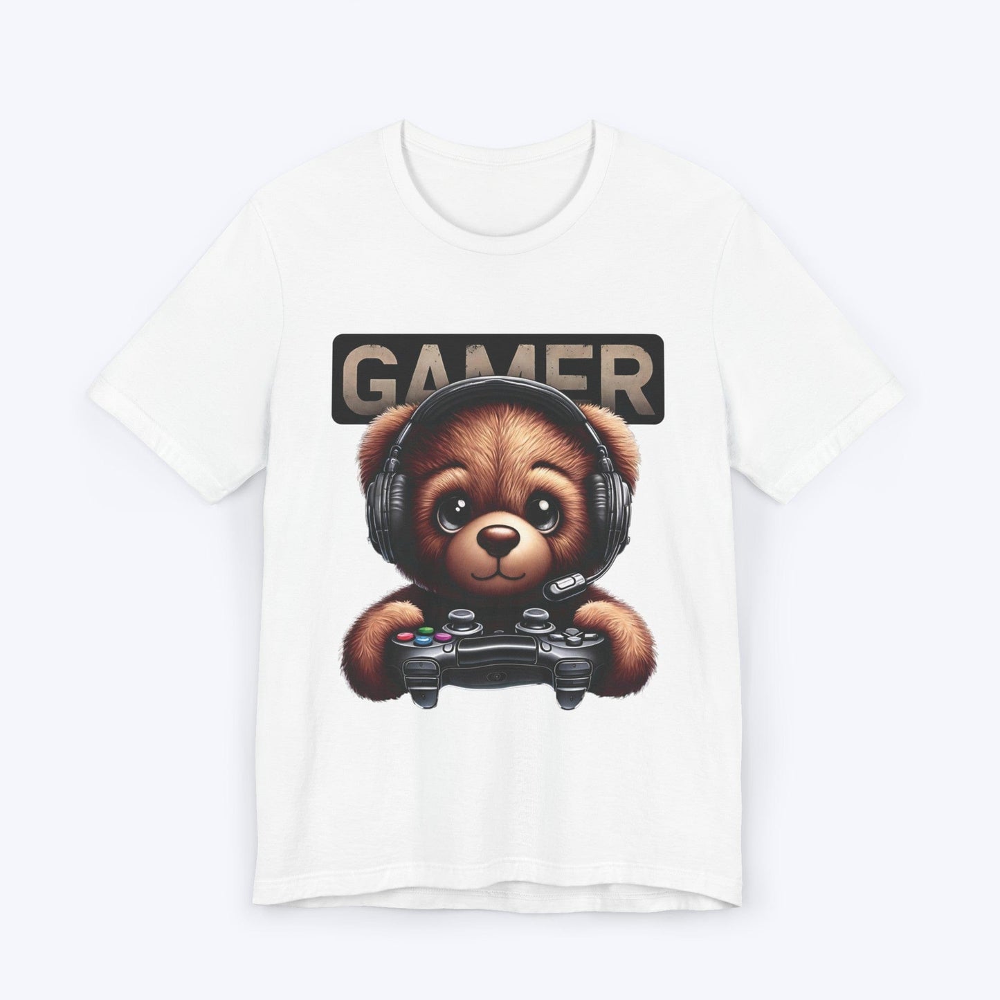 T-Shirt White / S Bear With Me, I'm Gaming T-shirt