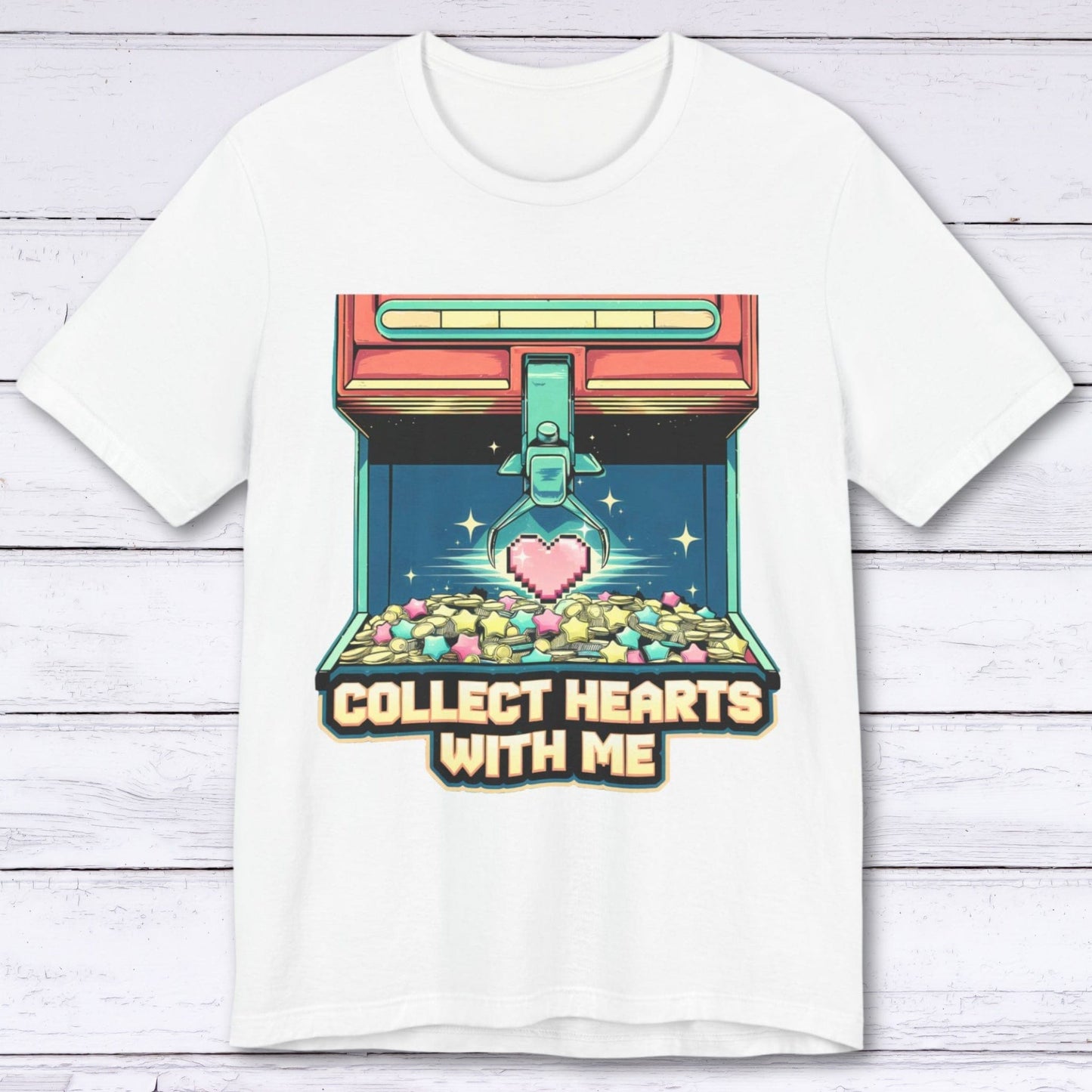 T-Shirt White / S Collect Hearts With Me T-shirt