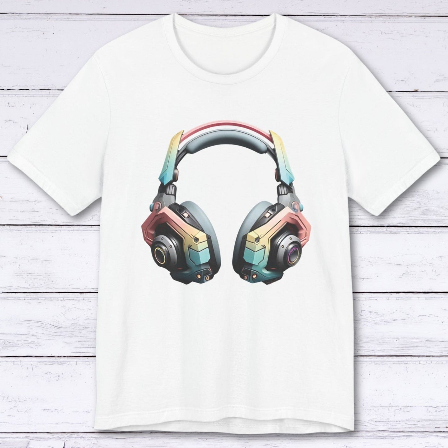 T-Shirt White / S Cyber Echo Gaming Headset T-shirt