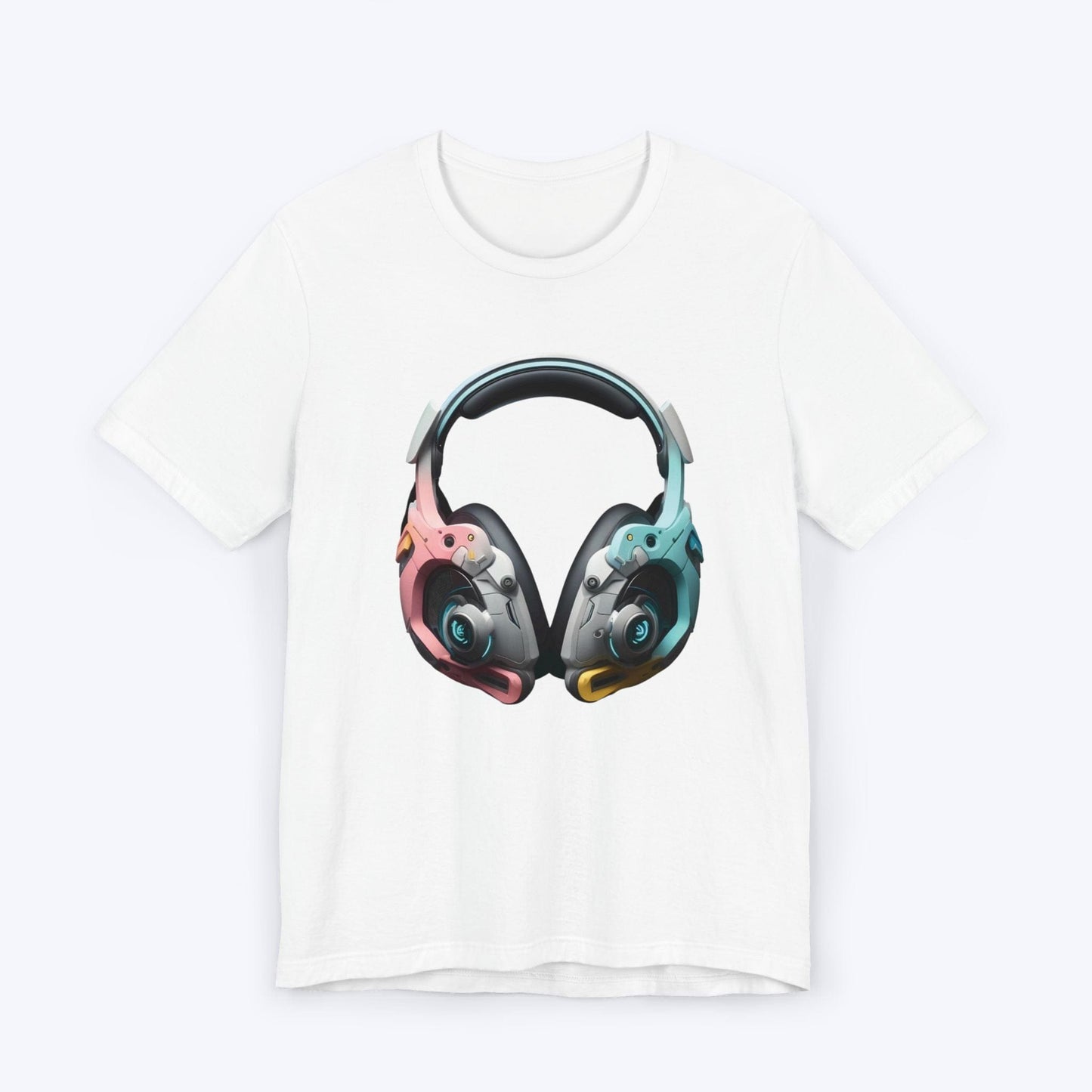 T-Shirt White / S Cyber Psychosis Gaming Headphones T-shirt