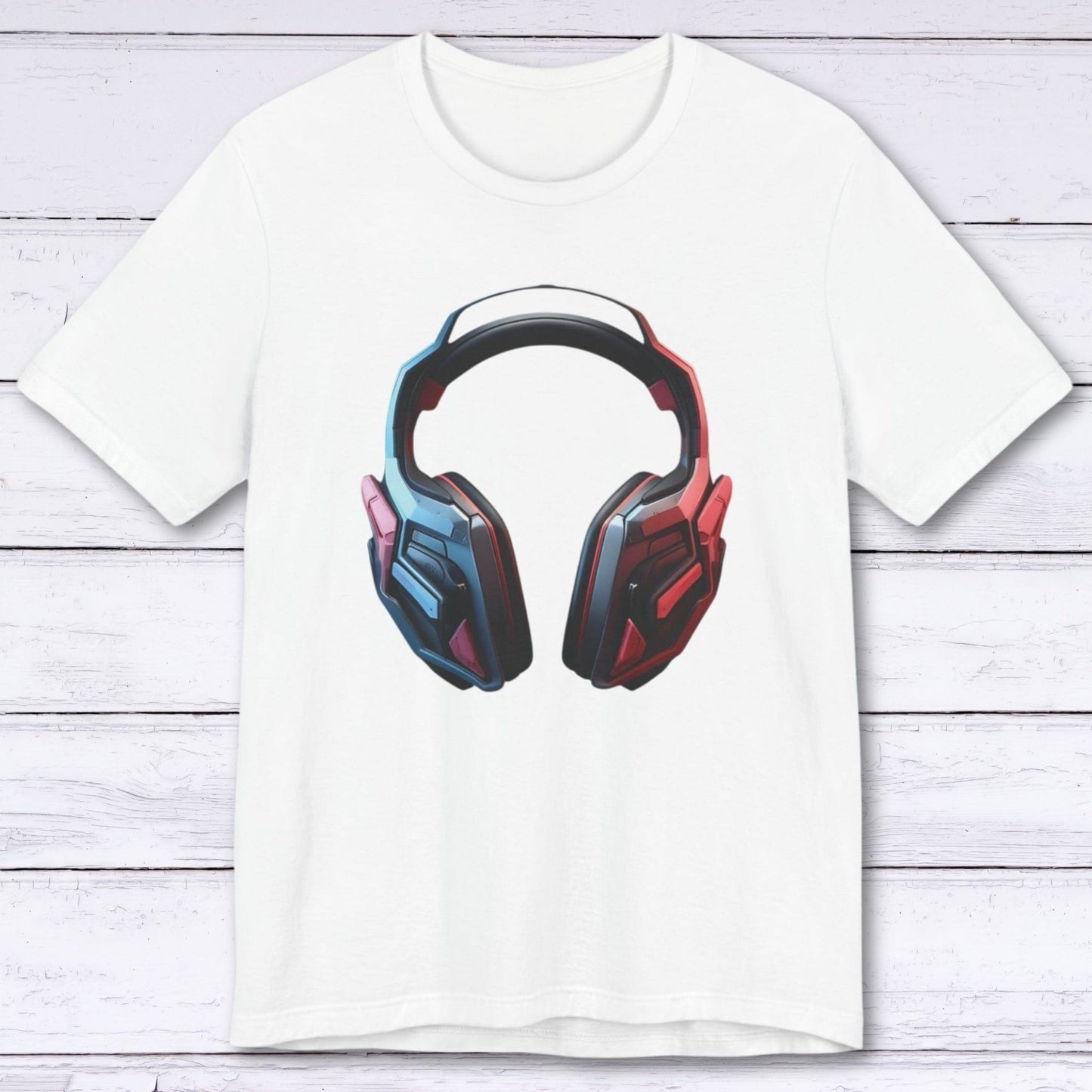 T-Shirt White / S Cyber Tunes Audiophile Headset T-shirt