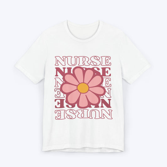 T-Shirt White / S Flower Power Nurse T-shirt