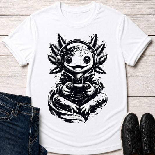 T-Shirt White / S Gaming Axolotl T-shirt
